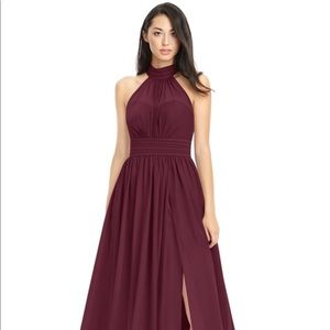 Azazie IMAN Bridesmaid dress SZ 4. Color Cabernet.